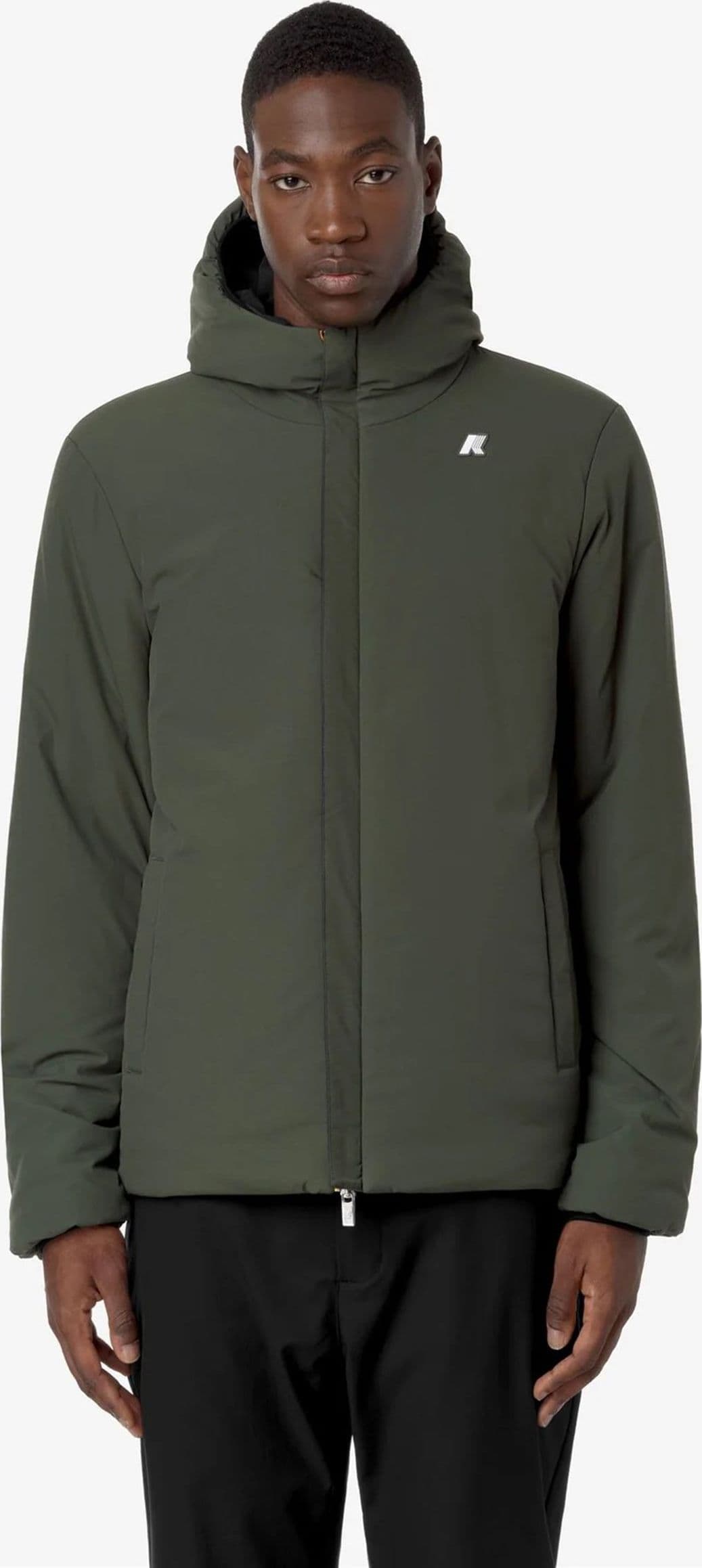K-Way Giacconi Black pure - green blackish da uomo in Giacche Drestige - Casamassima, commercioVirtuoso.it