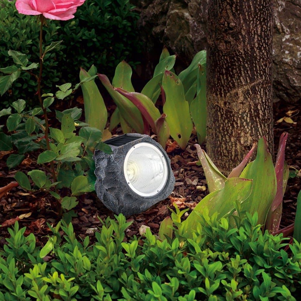 Lampada Contemporanea Da Esterno Z_Solar Led Plastica Grigio in Lampade da parete LuceArt - Montecorvino Pugliano, commercioVirtuoso.it