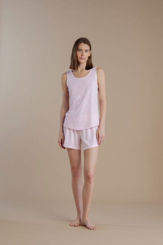 Pigiama donna spalla larga 100% cotone – Noi di notte 9050 - 3