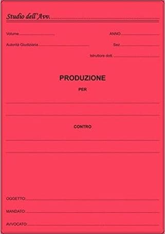 Cartelle Produzione atti legali Memotak Rosso