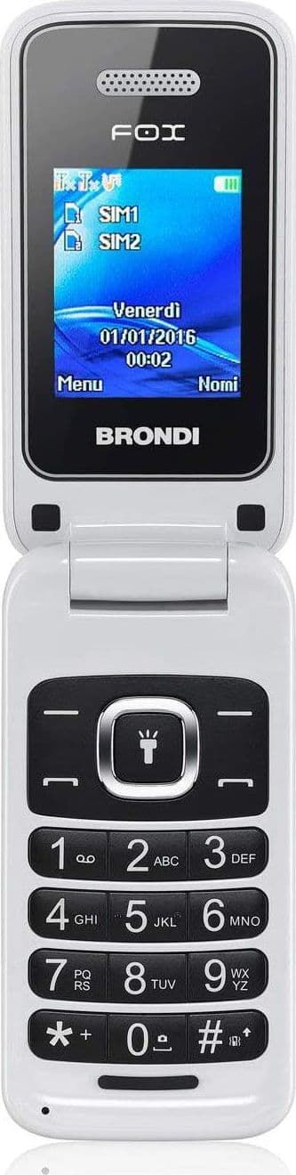 telefono cellulare brondi fox bianco in Cellulari e Smartphone Tropposmart.it - Genova, commercioVirtuoso.it