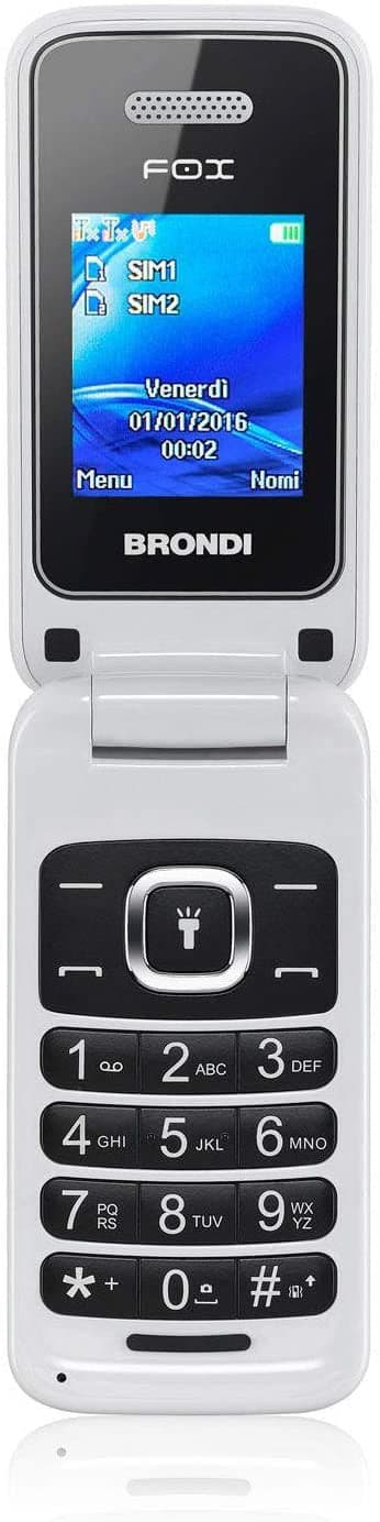 telefono cellulare brondi fox bianco in Cellulari e Smartphone Tropposmart.it - Genova, commercioVirtuoso.it