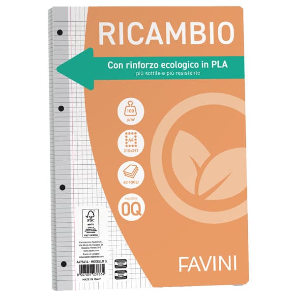 Blocchi di fogli di ricambio