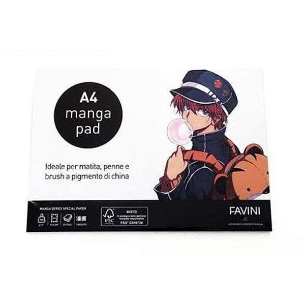 Favini – Blocco Da Disegno A4 Manga Pad. 140gr. 30 Fogli