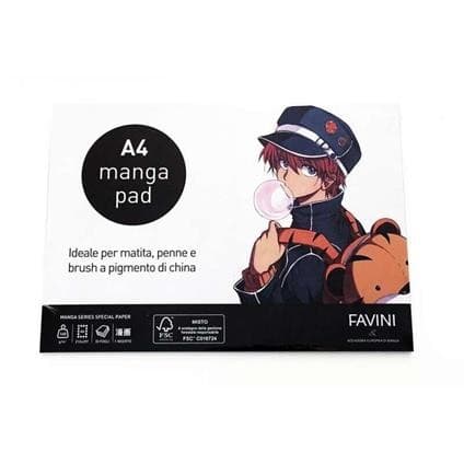 Favini – Blocco Da Disegno A4 Manga Pad. 140gr. 30 Fogli