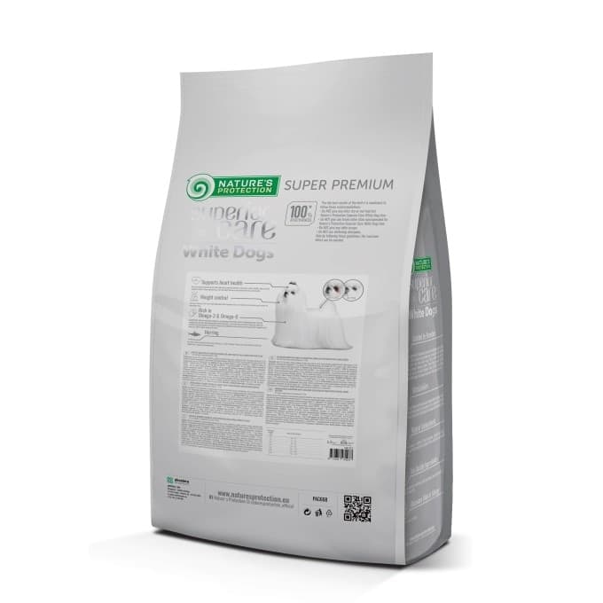 Nature's Protection White Dog grain-free Adult Small breed Aringa 1.5 kg in Secco 101 Market - Poggibonsi, commercioVirtuoso.it