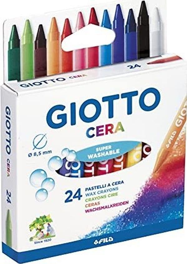 Giotto - Pastelli a Cera in Astuccio da 24 Colori