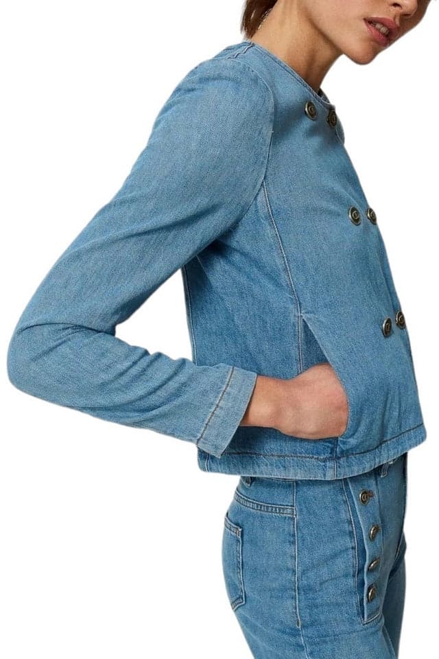 Twin-set Giacconi Denim chiaro da donna in Giacche Drestige - Casamassima, commercioVirtuoso.it