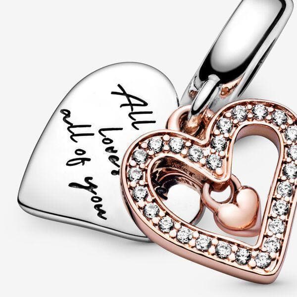 Pandora Charm pendente con cuore scintillante in Bead Charm Alba Gioielli - Casoria, commercioVirtuoso.it