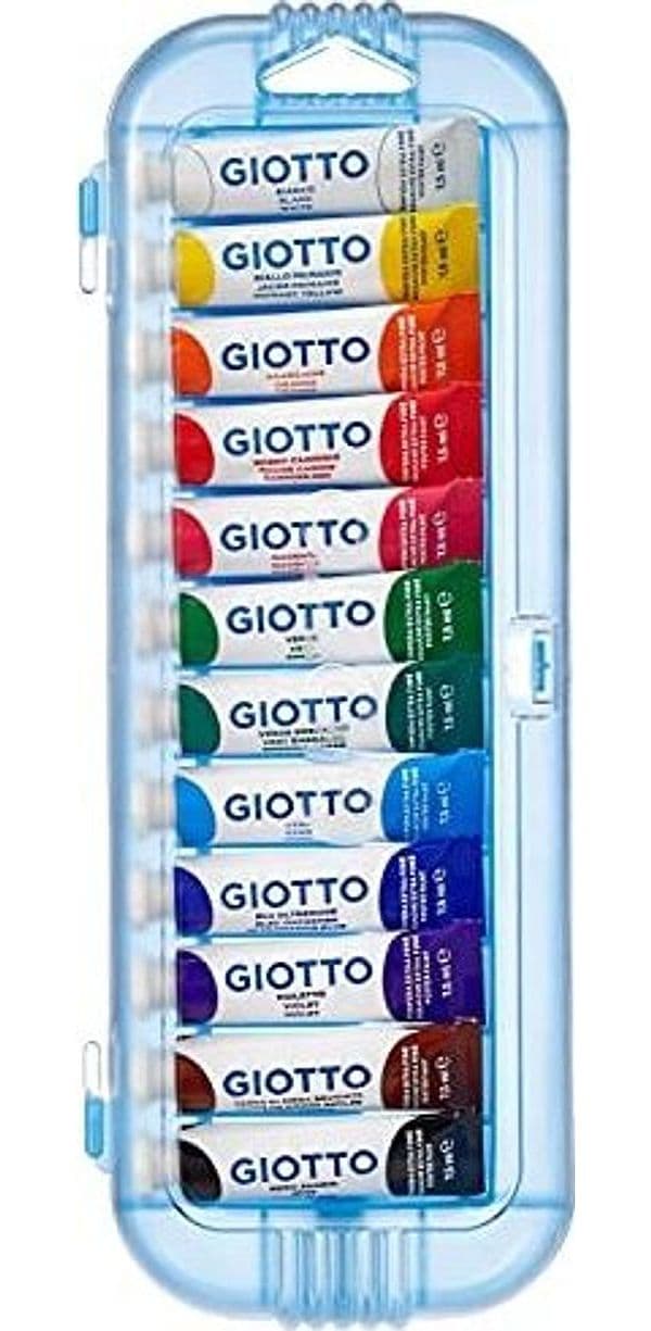 Giotto - Tempera Extra Fine, Astuccio Da 12 Tempere In Tubetto (F30250000)