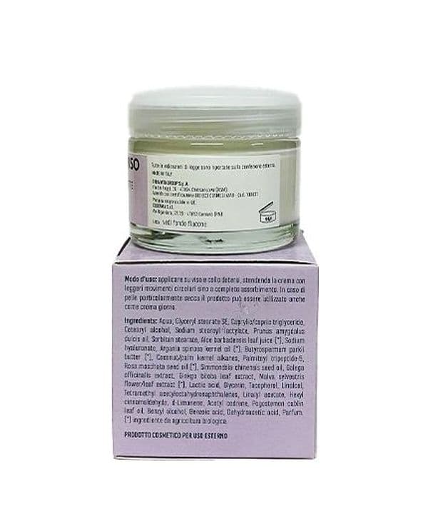 Crema Viso bio 50ml Anti-Age notte Aloe vera, Acido ialuronico, Argan, Rosa mosqueta, Galega per i segni del tempo in Creme AlBio Sicily - Misilmeri, commercioVirtuoso.it
