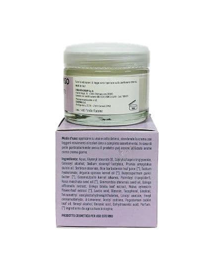 Crema Viso bio 50ml Anti-Age notte Aloe vera, Acido ialuronico, Argan, Rosa mosqueta, Galega per i segni del tempo in Creme AlBio Sicily - Misilmeri, commercioVirtuoso.it