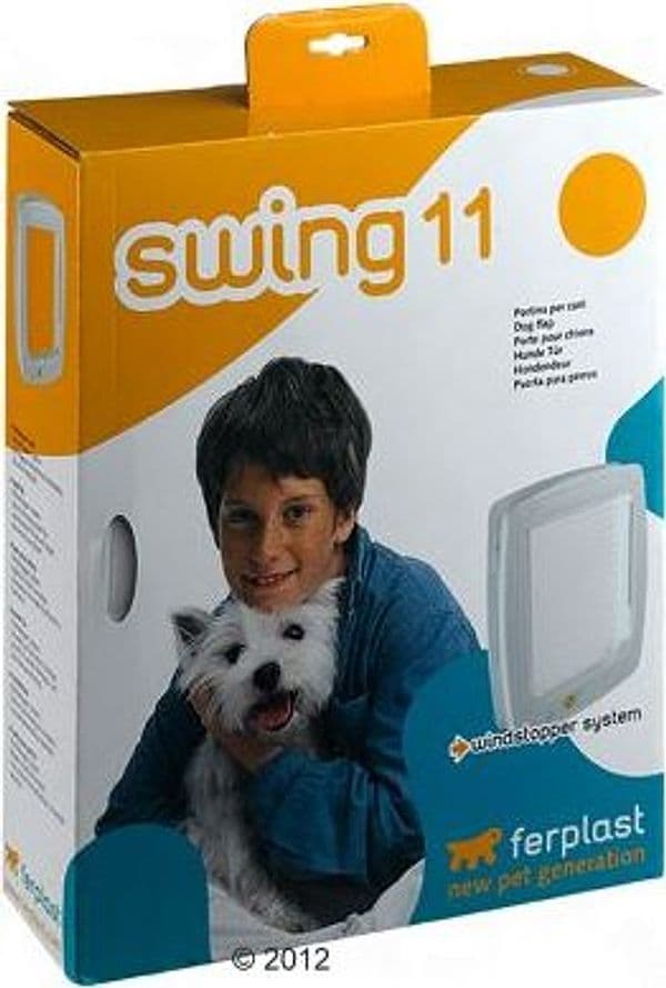 Porta Basculante per cani Swing 11 bianca