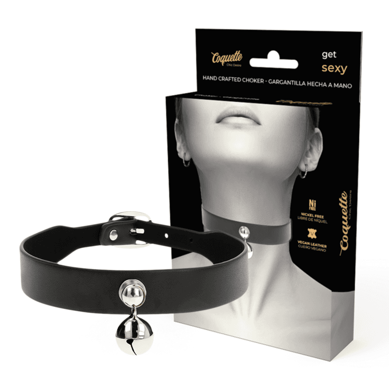 COQUETTE CHIC DESIRE - COLLANA IN PELLE VEGANA ACCESSORIO DONNA CON SONAGLIO in Collane Desideria Shop - Latina, commercioVirtuoso.it