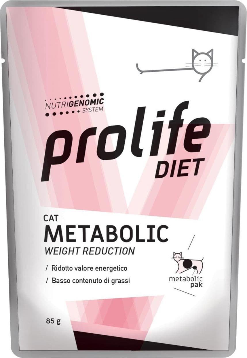 Prolife Veterinary Metabolic Weight Reduction mangime umido Gatti 85gr - 2