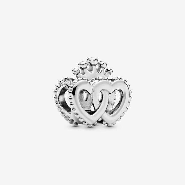 Pandora Charm Cuori intrecciati e corona