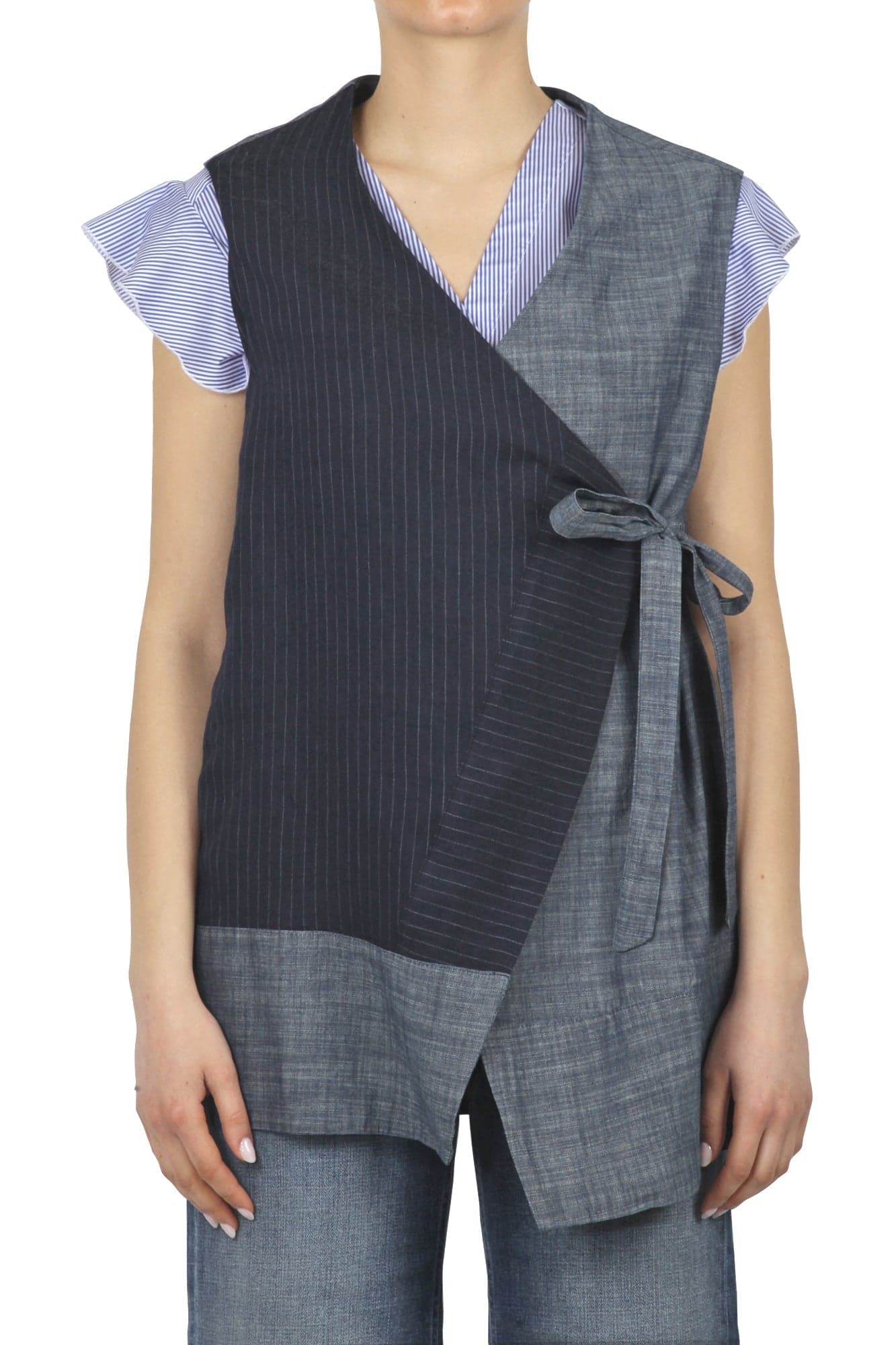ALESSIA SANTI Alessia Santi - Gilet - 450154 - Denim da donna in Gilet Drestige - Casamassima, commercioVirtuoso.it
