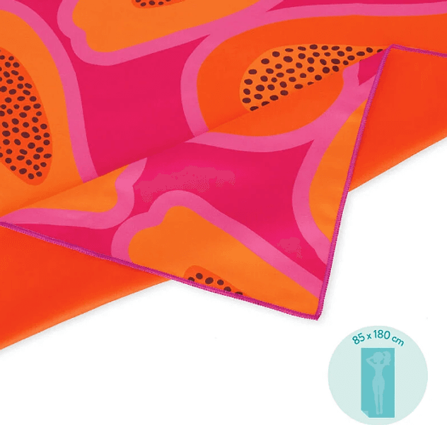 Legami, Beach Towel tema Papaya in Teli mare Cartospedia - Napoli, commercioVirtuoso.it