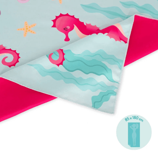 Legami, Beach Towel tema Seahorse in Teli mare Cartospedia - Napoli, commercioVirtuoso.it