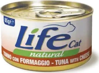 Life Cat Natural Scatoletta Tonno con Formaggio per Gatti 85gr - 2