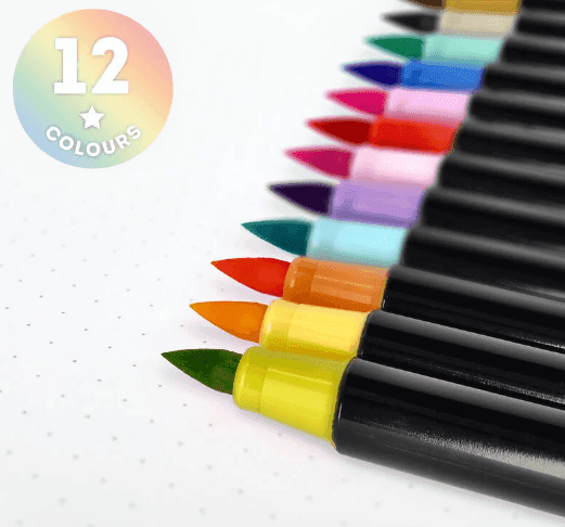 Legami - Set di 12 Pennarelli con Punta Pennello Pastel Colours - Brush Markers (BUMA0002) in Pennarelli per disegno Cartospedia - Napoli, commercioVirtuoso.it