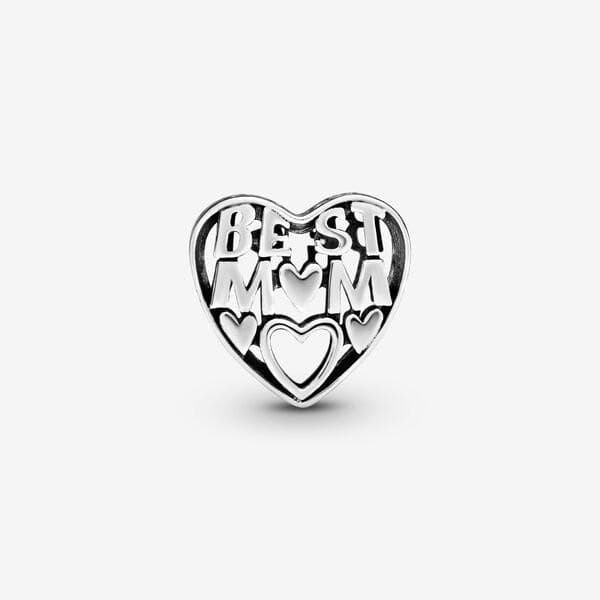 Pandora Charm openwork a cuore La mamma migliore in Bead Charm Alba Gioielli - Casoria, commercioVirtuoso.it