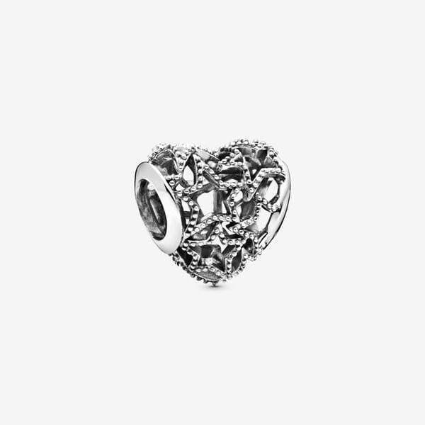 Pandora Charm Cuore e stelle openwork