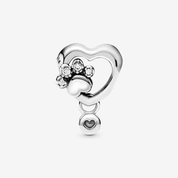 Pandora Charm Zampina e cuore scintillante in Bead Charm Alba Gioielli - Casoria, commercioVirtuoso.it