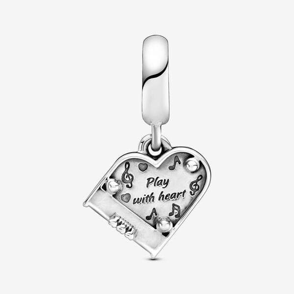 Pandora Charm pendente Pianoforte a cuore in Bead Charm Alba Gioielli - Casoria, commercioVirtuoso.it