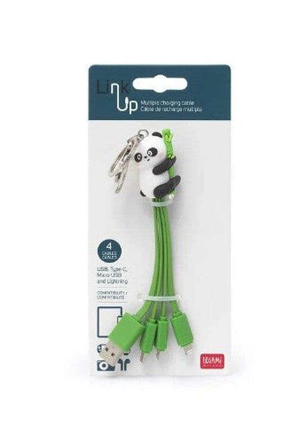 Legami, Cavo di Ricarica Multiplo, Tema Panda in Cavi di alimentazione Cartospedia - Napoli, commercioVirtuoso.it