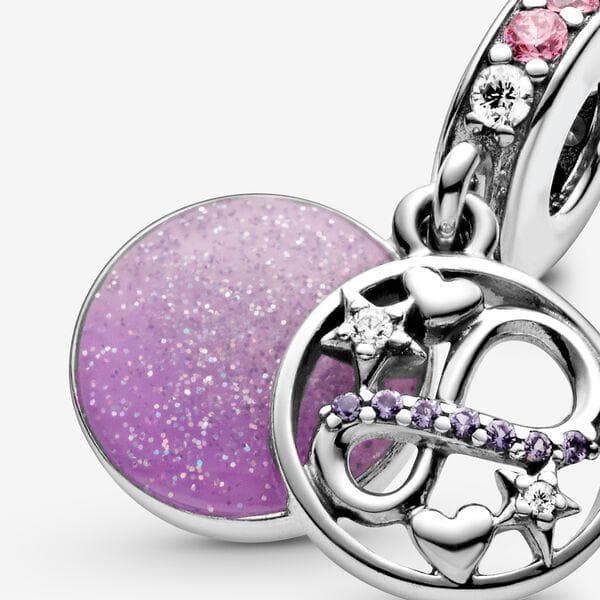Pandora Charm pendente Infinito con cuori e stelle sfavillante in Bead Charm Alba Gioielli - Casoria, commercioVirtuoso.it