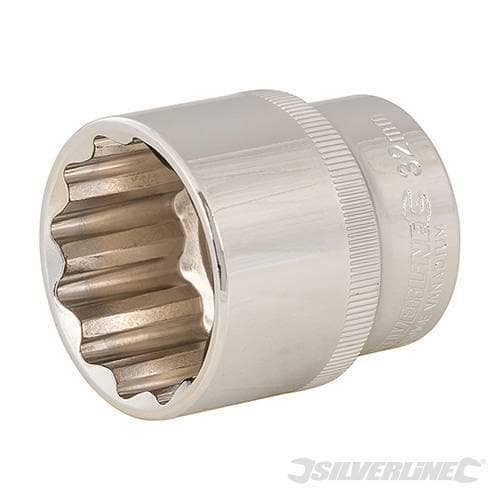 Inserto Metrico Bi-Esagonale, Chiave a Bussola 1/2" in Acciaio Silverline - 10