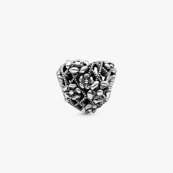Pandora Charm a cuore Mamma con fiori openwork in Bead Charm Alba Gioielli - Casoria, commercioVirtuoso.it