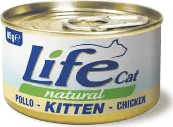Life Cat Kitten Natural Scatoletta Pollo per Gatti Cuccioli 85gr - 2