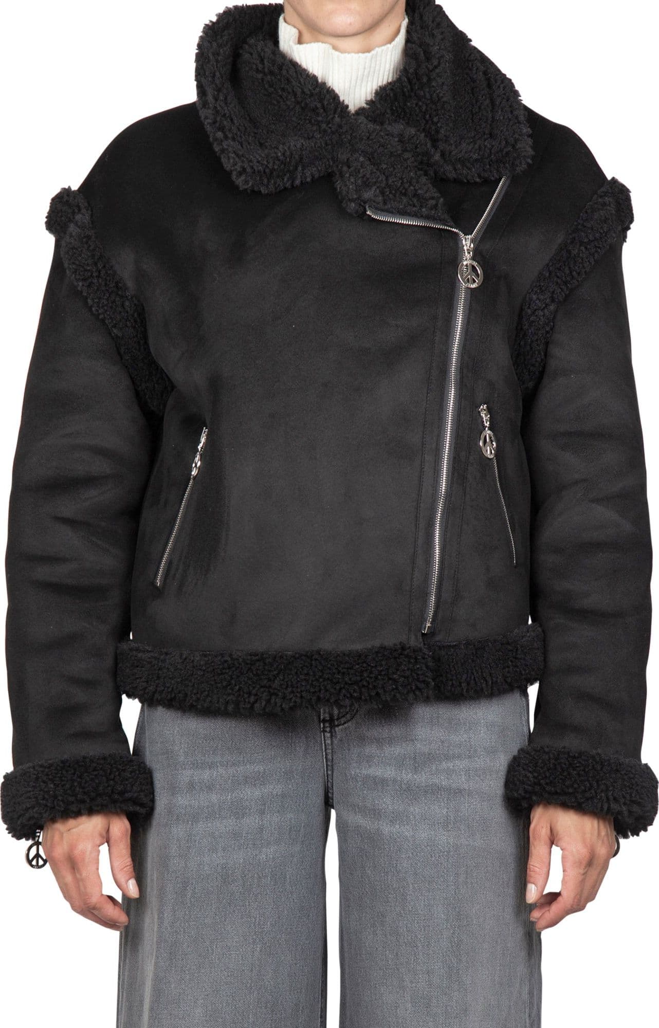MO5CH1NO JEANS - MOSCHINO MO5CH1NO JEANS - Moschino - Giubbotto - 420321 - Nero da donna in Giacche Drestige - Casamassima, commercioVirtuoso.it