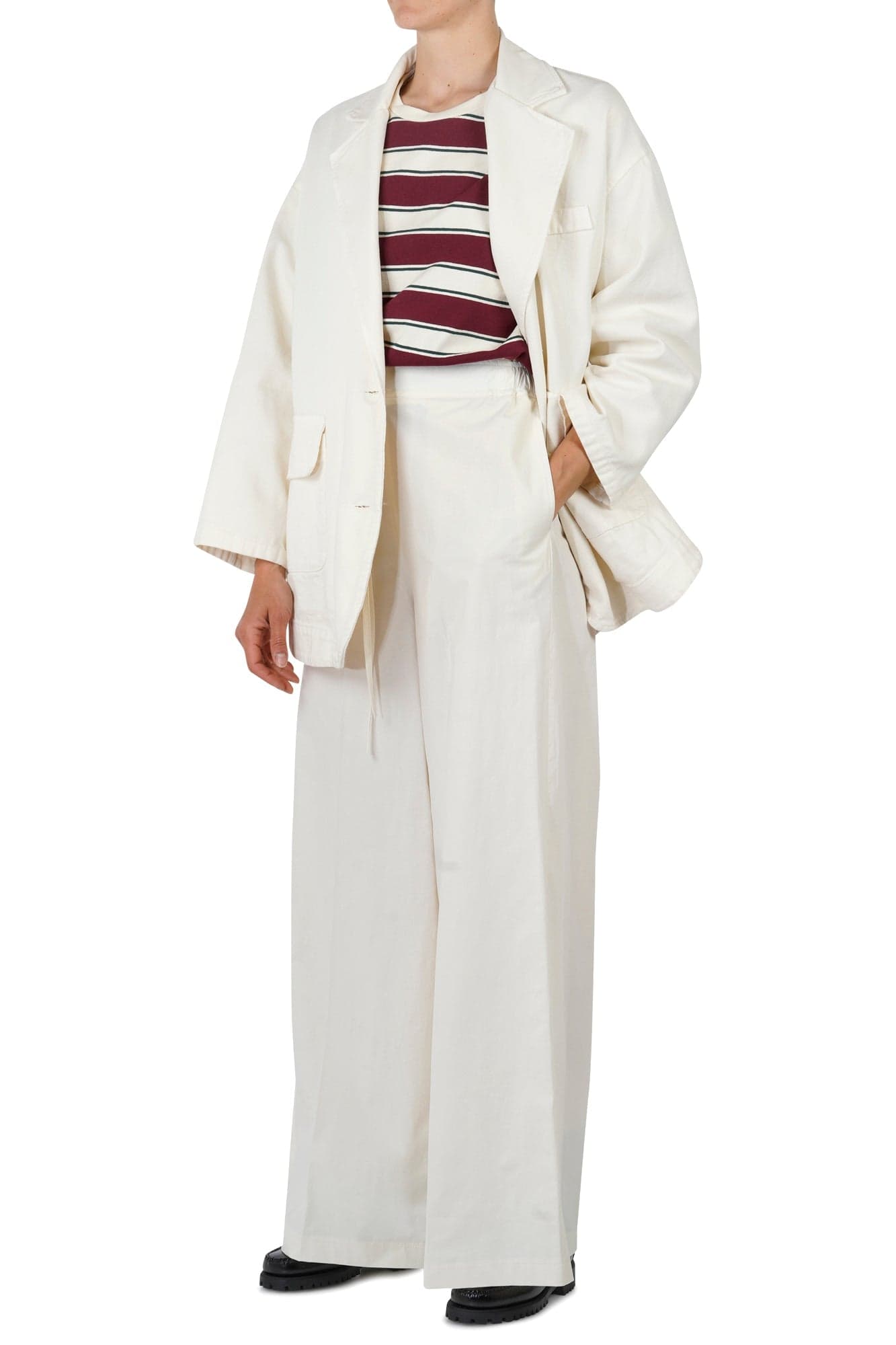 NIU - Pantalone - 450197 - Crema da donna in Pantaloni Drestige - Casamassima, commercioVirtuoso.it