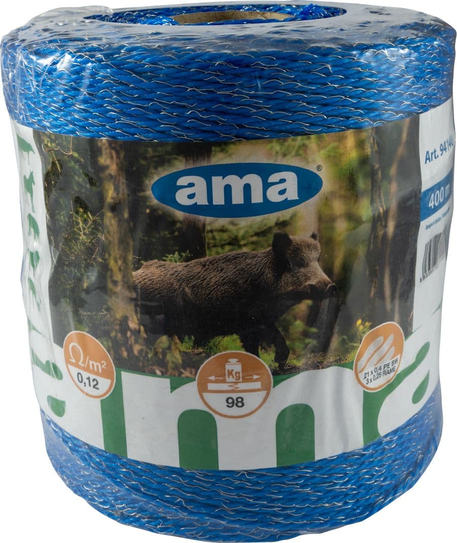 Bobina filo elettrificato per cinghiali Premium line 400m 3 conduttori in Recinzioni GardenStore - Novellara, commercioVirtuoso.it