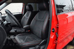 Coprisedili Su Misura Per Skoda Fabia 2 (2007-2014), Leather Style in Set per interni Autooggetti.it - Roma, commercioVirtuoso.it