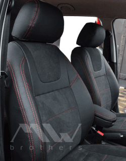 Coprisedili su misura per Skoda Fabia 1 (1999-2008), Leather style in Set per interni Autooggetti.it - Roma, commercioVirtuoso.it