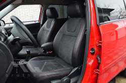 Coprisedili su misura per Skoda Fabia 1 (1999-2008), Leather style in Set per interni Autooggetti.it - Roma, commercioVirtuoso.it