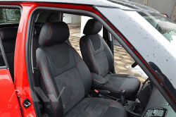 Coprisedili su misura per Skoda Fabia 1 (1999-2008), Leather style in Set per interni Autooggetti.it - Roma, commercioVirtuoso.it