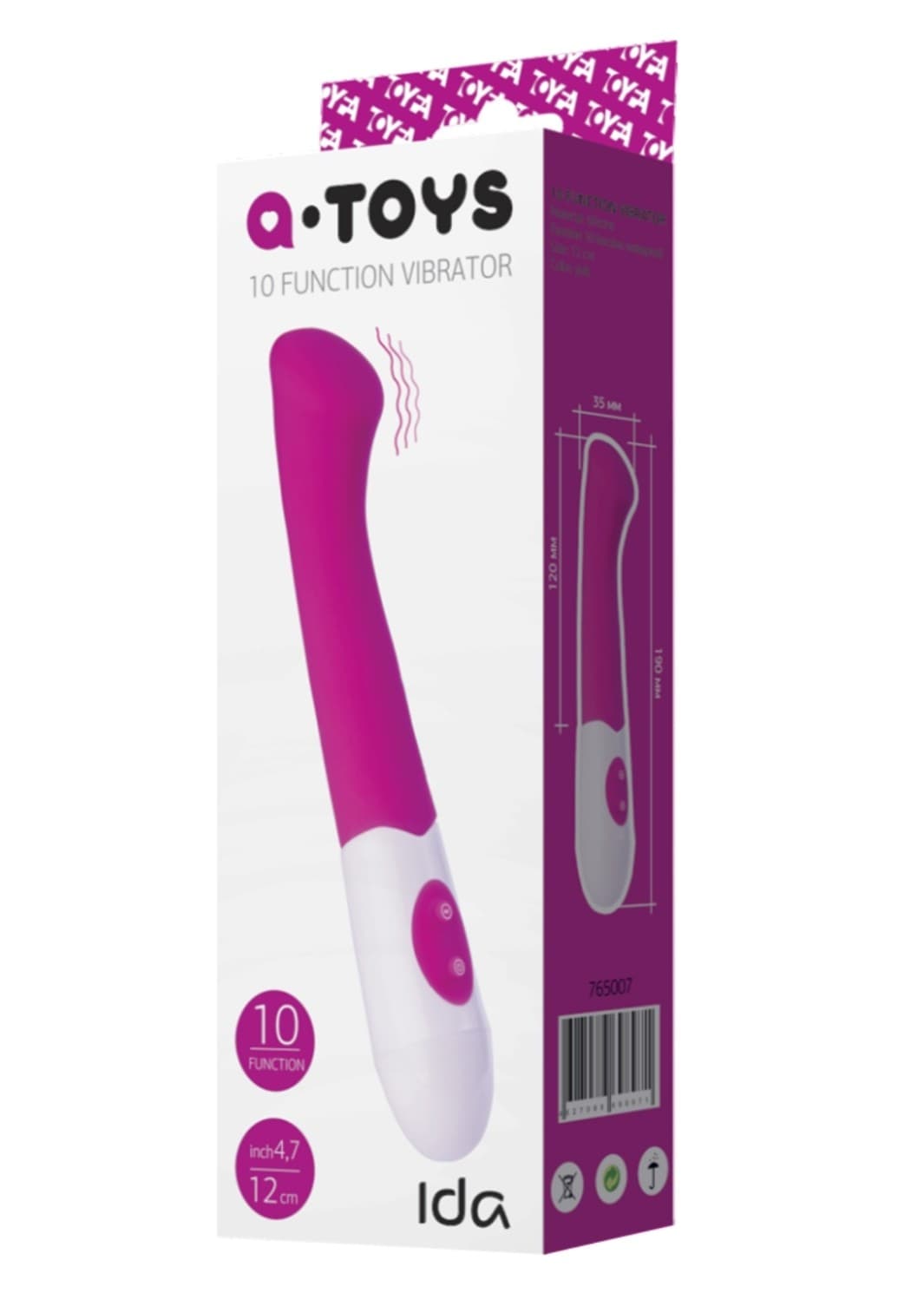 Vibratore punto-G IDA 18,5 cm di A-Toys in Vibratori G-Spot Sexy Tentazioni - Siracusa, commercioVirtuoso.it