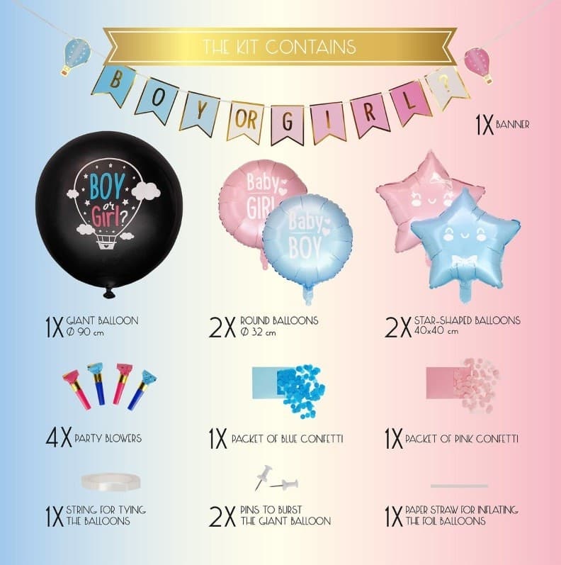 Legami, Kit per Festa Gender Reveal in Giochi e attività Cartospedia - Napoli, commercioVirtuoso.it