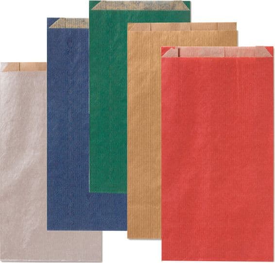 100 sacchetti a soffietto 14x28x5cm colori scuri assortiti Rex Sadoch