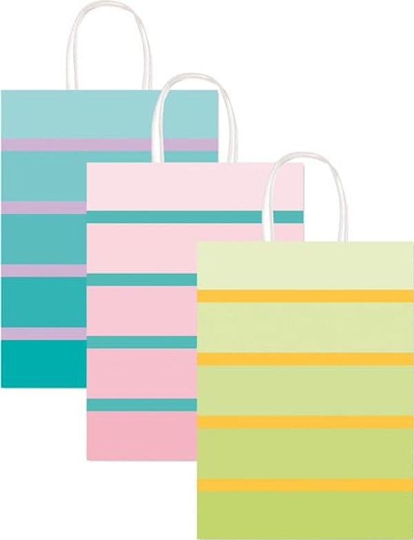 Shopper Bicolor c/manici in carta ritorta 26X12X36cm colori ass.ti Rex Sadoch