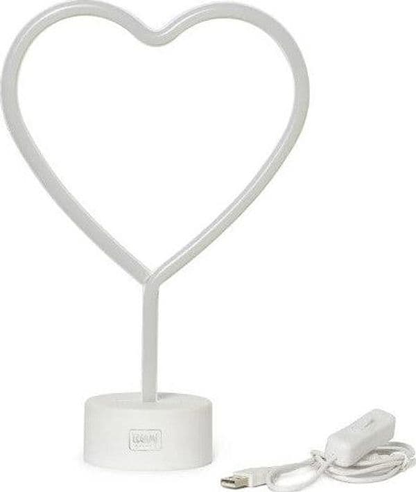 Legami - Lampada Decorativa da Tavolo a Led Effetto Neon a forma di Cuore (LL0003) in Insegne luminose Cartospedia - Napoli, commercioVirtuoso.it