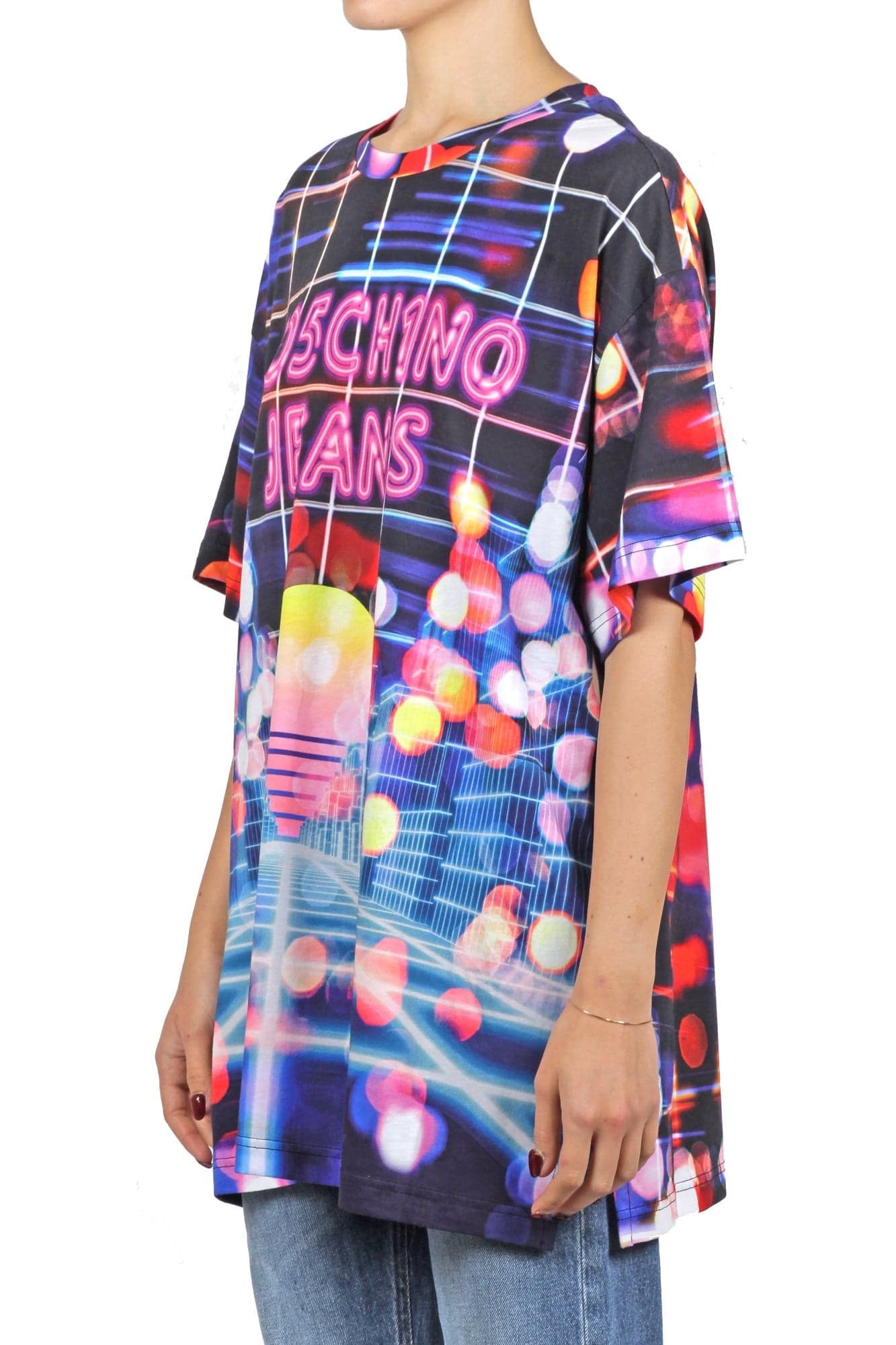 MO5CH1NO JEANS - MOSCHINO MO5CH1NO JEANS - Moschino - T-shirt - 421600 - Multicolor da donna in T-shirt Drestige - Casamassima, commercioVirtuoso.it