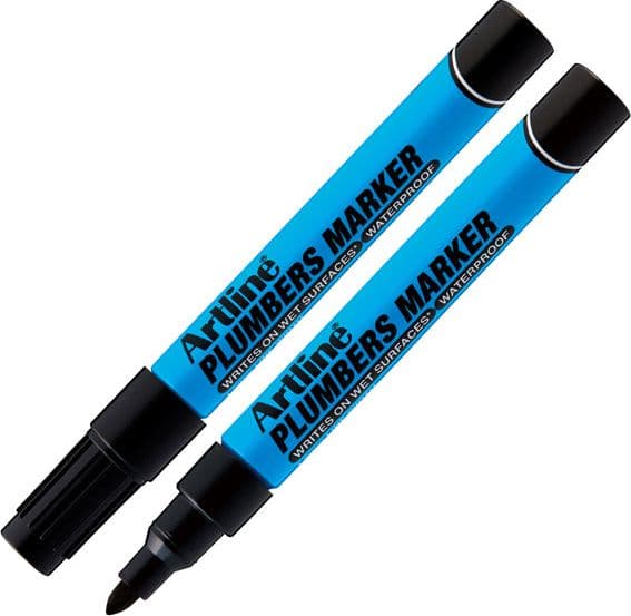 Marcatore Permanente Speciale Per Idraulica Artline Punta 1,5Mm Tonda Nero