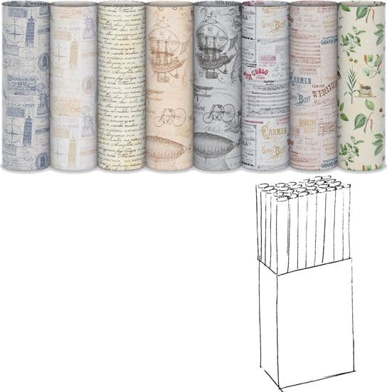 Scatola 100fg Ecocarta regalo RetrO' 70X100cm Rex Sadoch