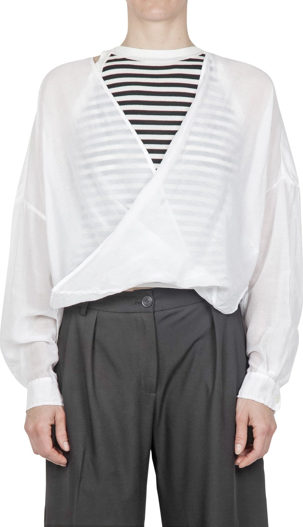 JUCCA Jucca - Blusa - 431050 - Bianco da donna in Bluse e camicie Drestige - Casamassima, commercioVirtuoso.it